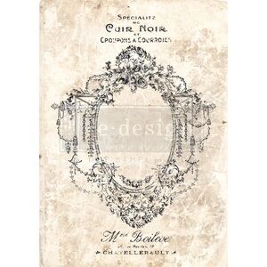 Redesign Decor Transfer ~ ANTIQUE IMPRINT ~ Rare ~ (Retired design) 24” x 34”